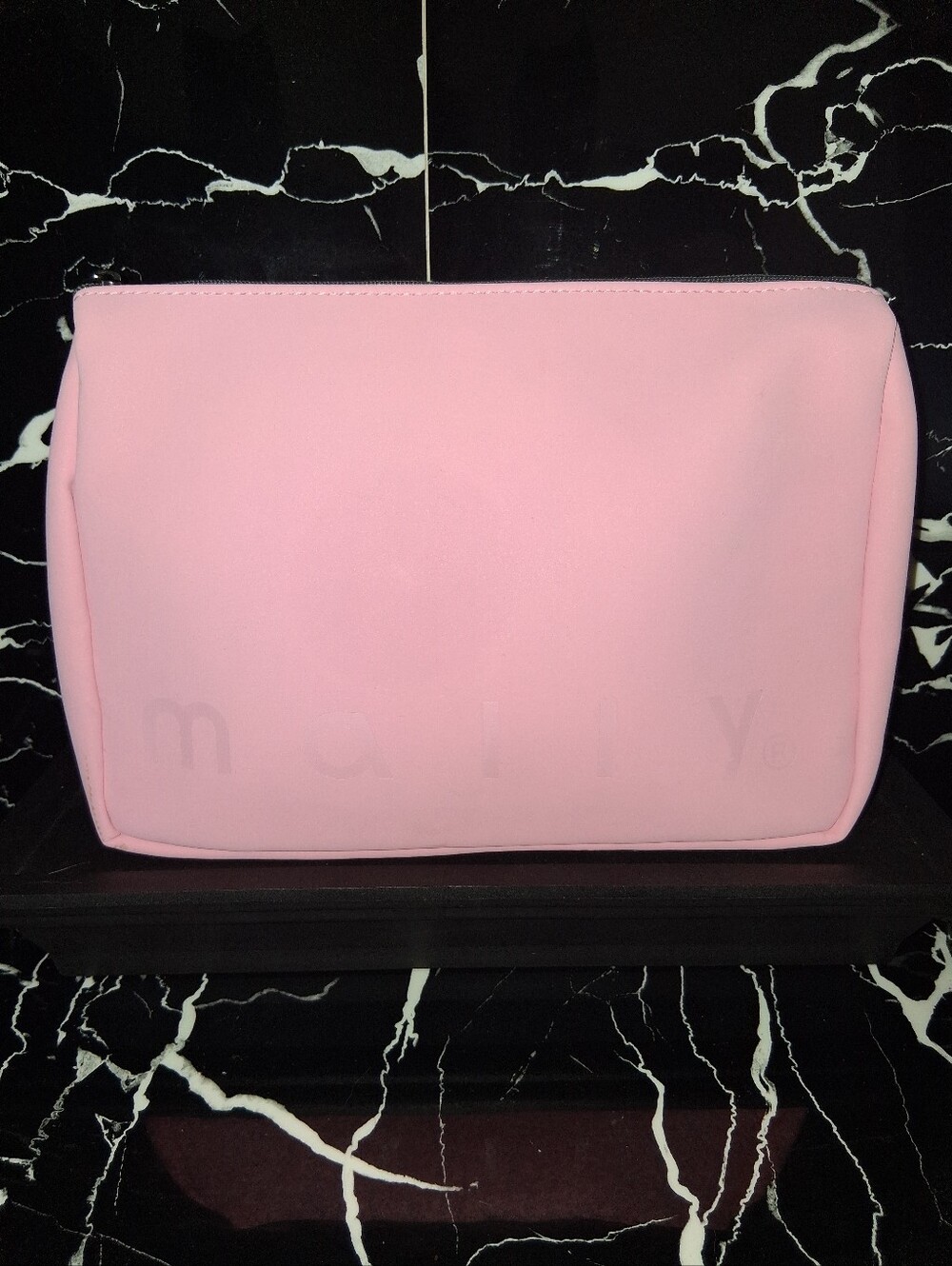 Mally Beauty Pink Zip Cosmetic Pouch